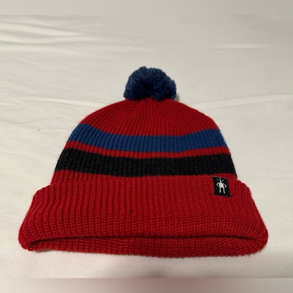 Smartwool kids’ stripe pom beanie - Picture 3 of 4